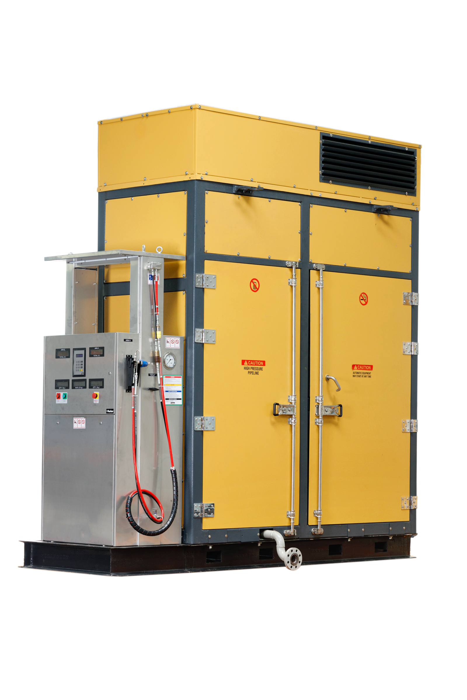 Electric motor driven CNG compressor package